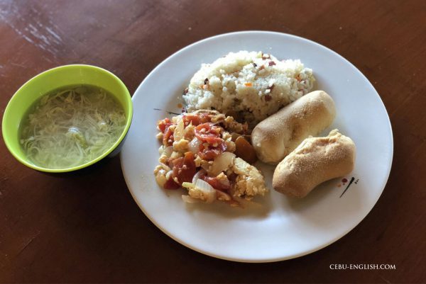 フィリピン留学学校の朝食