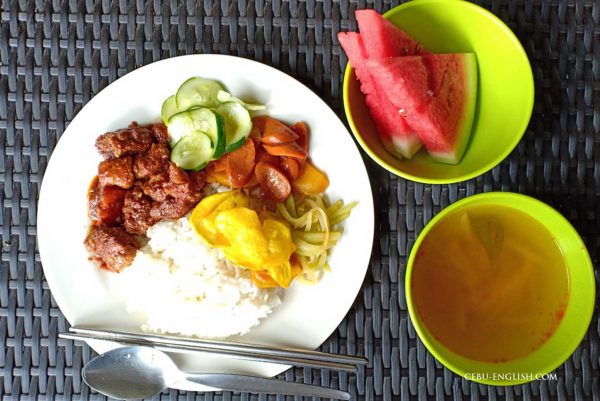 フィリピン留学学校の昼食