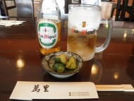 ビールとお通し