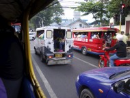 ジプニーから見たCebuの道路